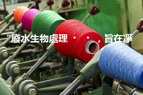 “廢水生物處理，旨在凈化水源，守護(hù)碧水藍(lán)天”